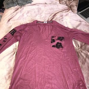 Pink long sleeve shirt